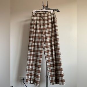 Aritzia trousers - plaid